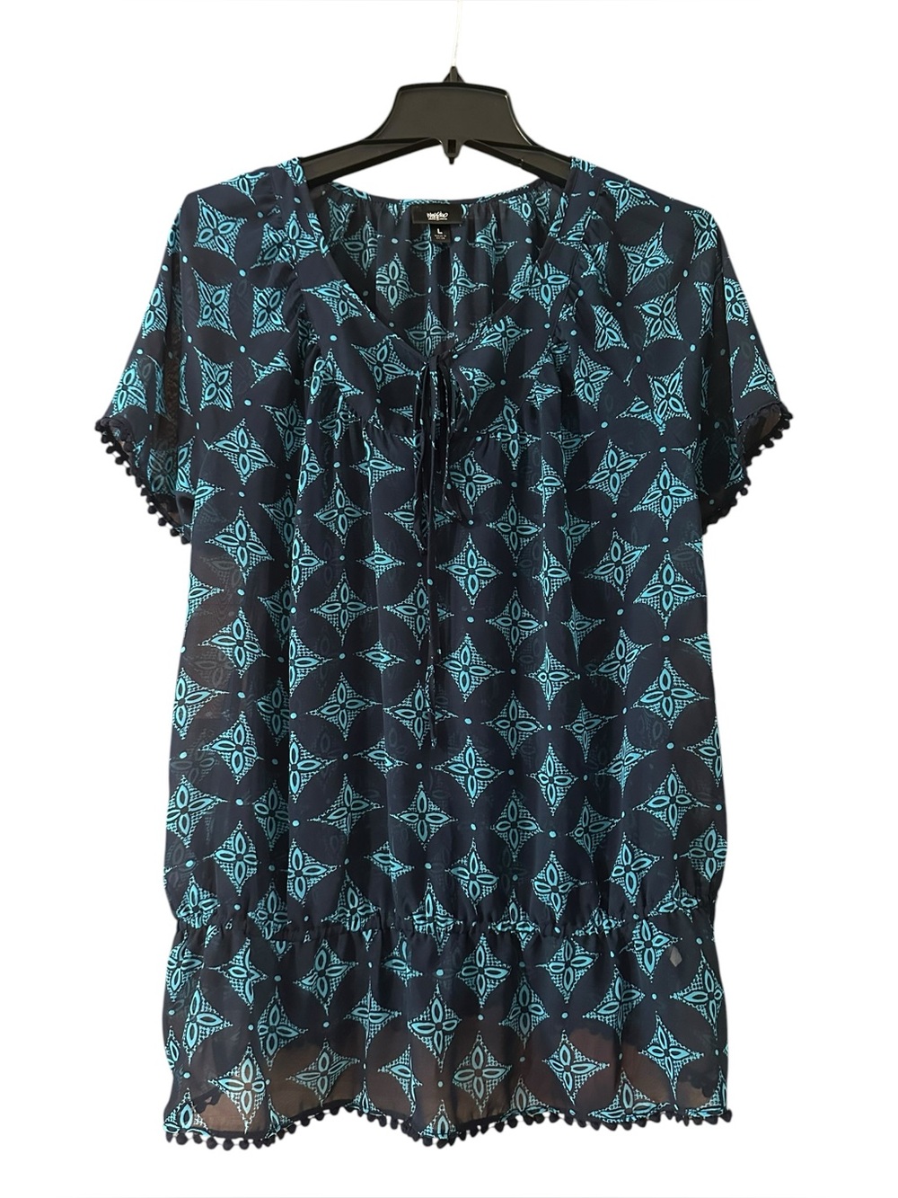 Mossimo Supply Co. Geometric Blouse Womens size Large
